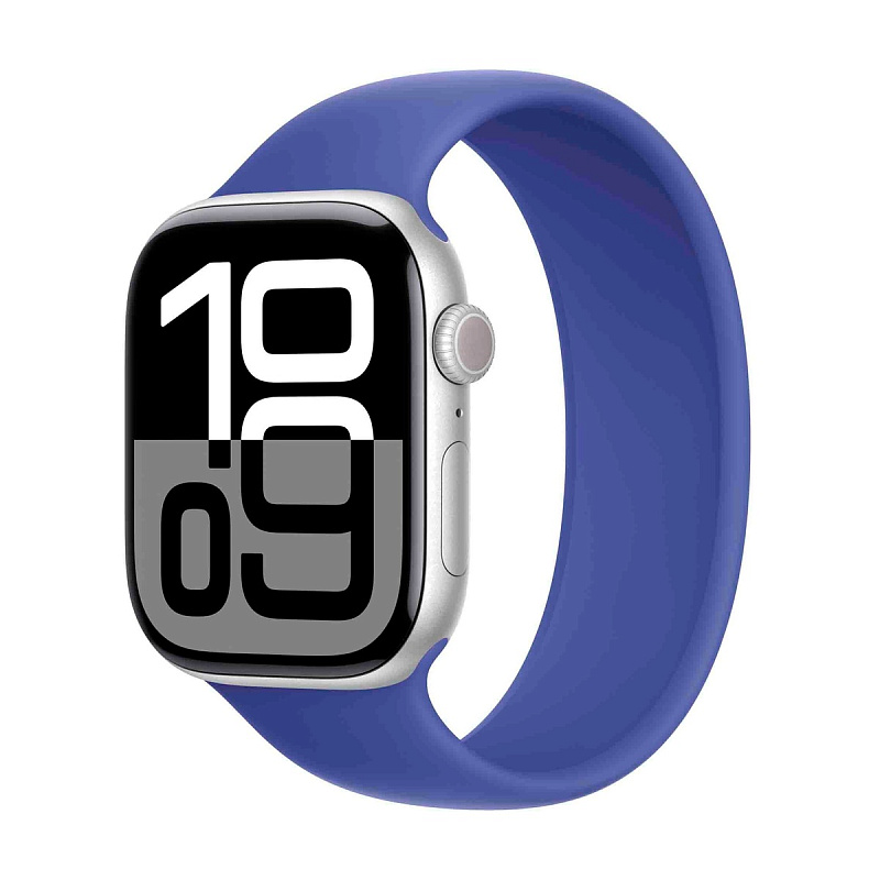 Умные часы Apple Watch Series 10 42mm Aluminum Case Silver with Lake Ultramarine Solo Loop M/L