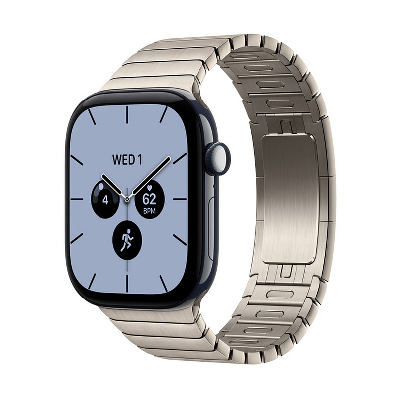 Смарт-часы Apple Watch Series 12 GPS + Cellular 46mm Night Blue Ceramic, Natural Link Bracelet