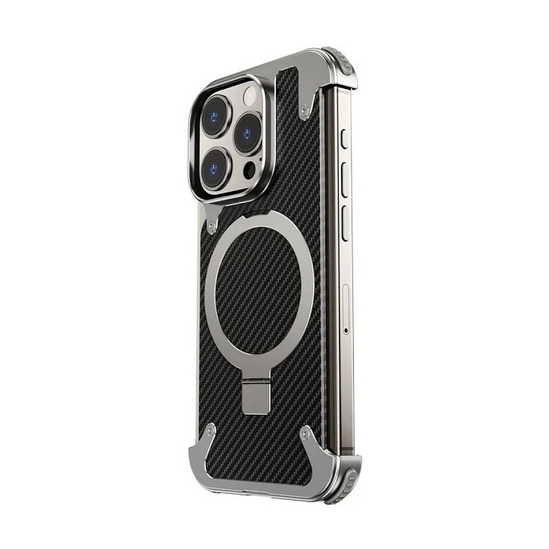 Чехол Phone case For Cell (MagSafe) iPhone 15 pro Серый