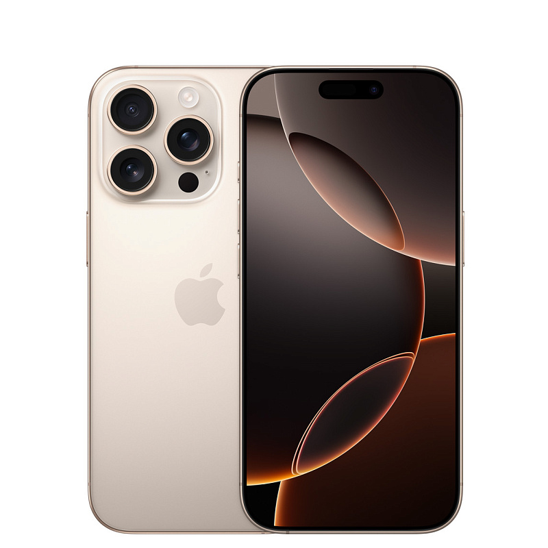 Смартфон Apple iPhone 16 Pro 128Gb eSIM Desert Titanium (Золотистый) Global