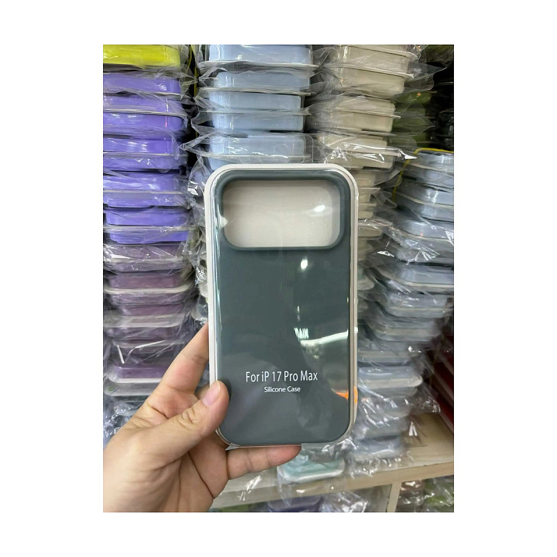 Чехол Silicone Case для iPhone 17 Pro Max Зеленый
