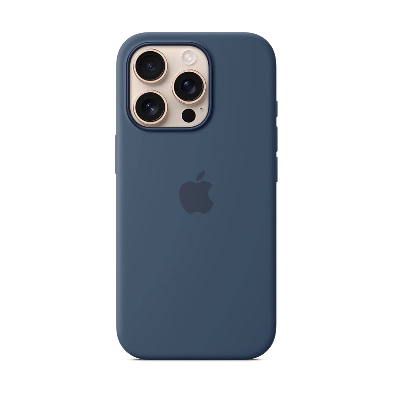 Чехол Silicone Case с MagSafe для iPhone 16 Pro Denim
