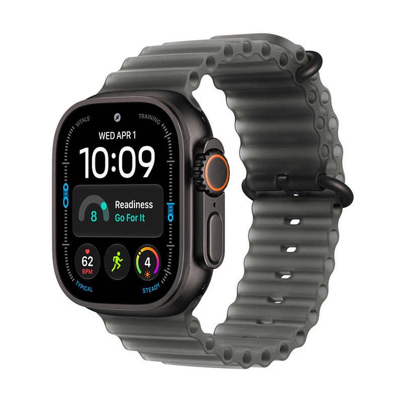 Смарт-часы Apple Watch Ultra 4 GPS + Cellular 49mm Black Titanium, Translucent Black Ocean Band
