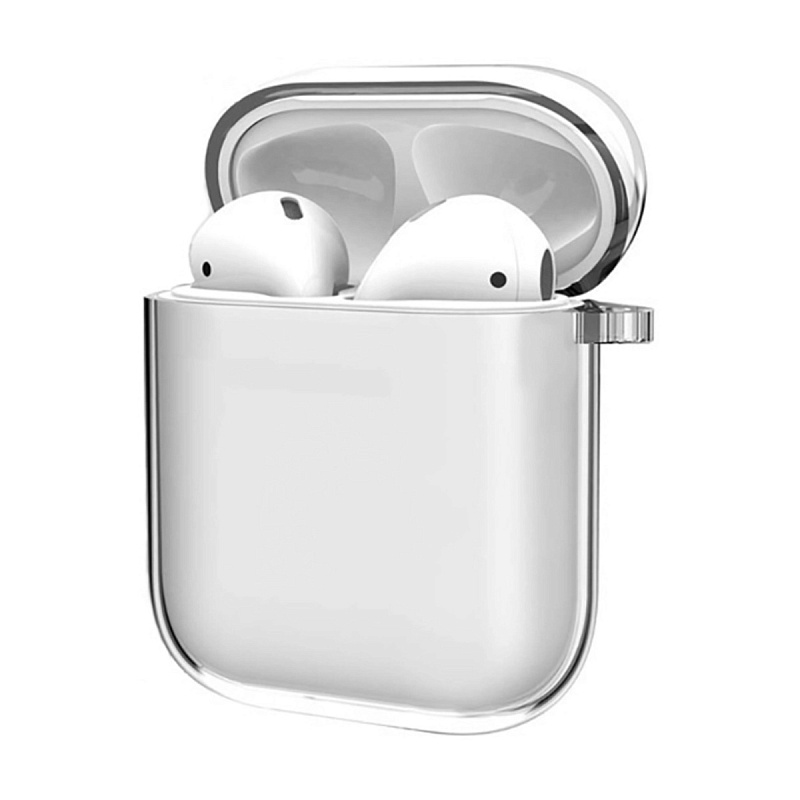 Чехол для наушников Apple AirPods 2, прозрачный