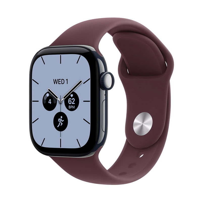 Смарт-часы Apple Watch Series 12 GPS + Cellular 42mm Night Blue Ceramic, Burgundy Sport Band, размер M/L