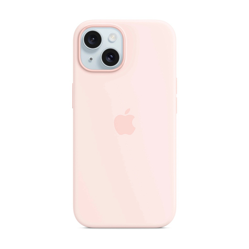 Чехол Silicone Case с MagSafe для iPhone 15 Light Pink