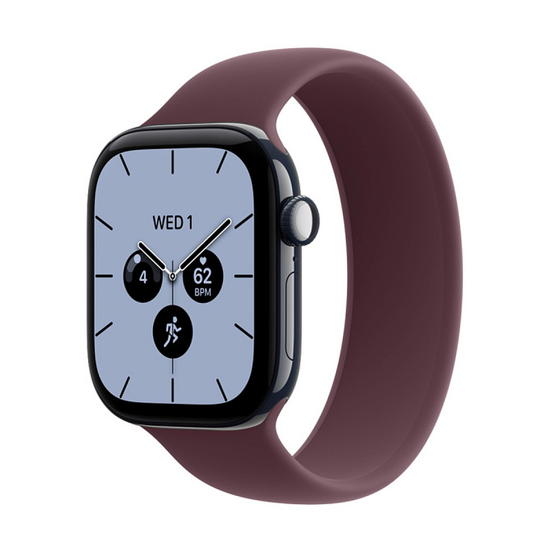 Смарт-часы Apple Watch Series 12 GPS + Cellular 42mm Night Blue Ceramic, Burgundy Solo Loop