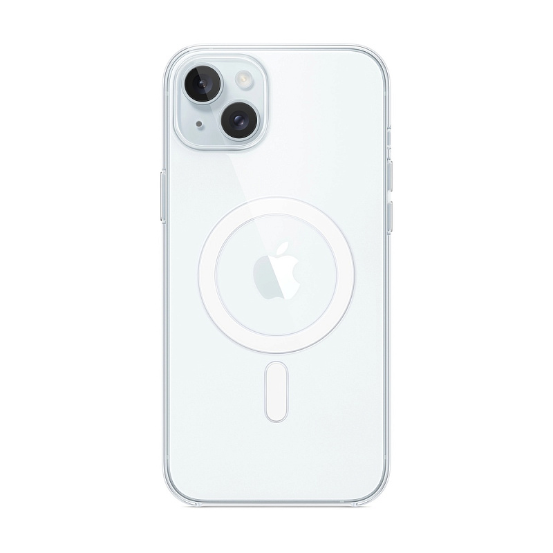 Чехол Clear Case с MagSafe для iPhone 15 Plus Прозрачный