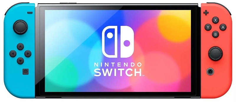 Игровая консоль Nintendo Switch OLED 64Gb Neon Blue/Neon