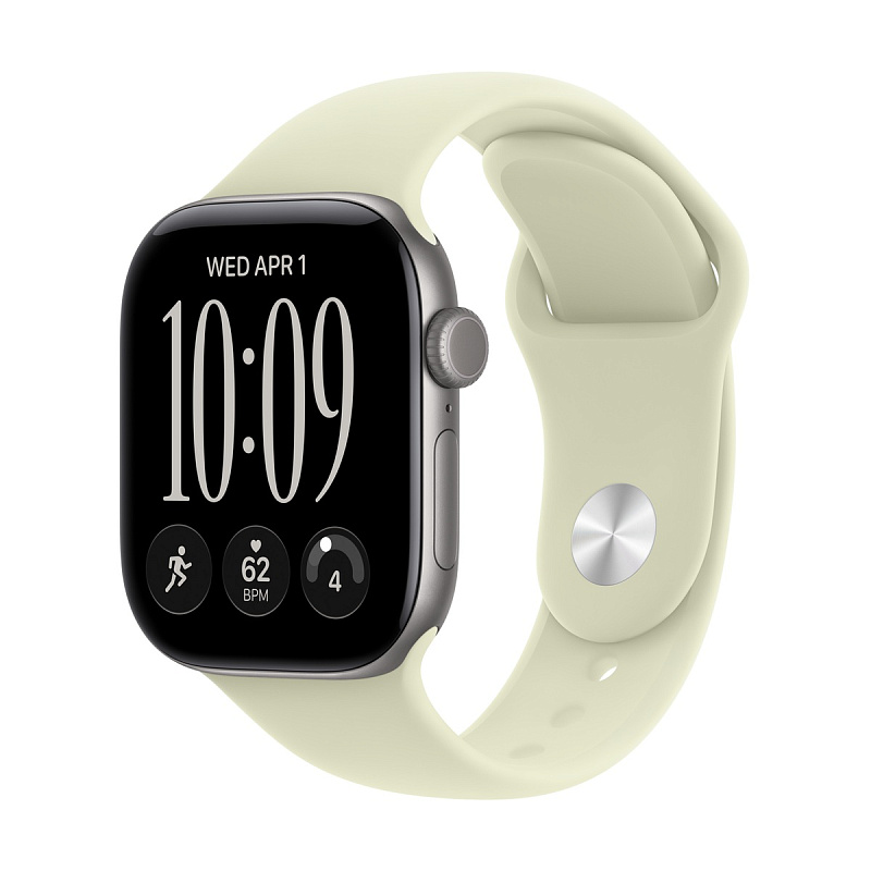 Смарт-часы Apple Watch Series 12 GPS 42mm Space Gray Aluminium, Pale Succulent Sport Band, размер M/L