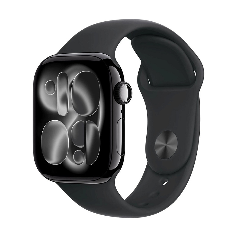 Умные часы Apple Watch Series 11, 42mm, Jet Black, ремешок Black Sport Band M/L