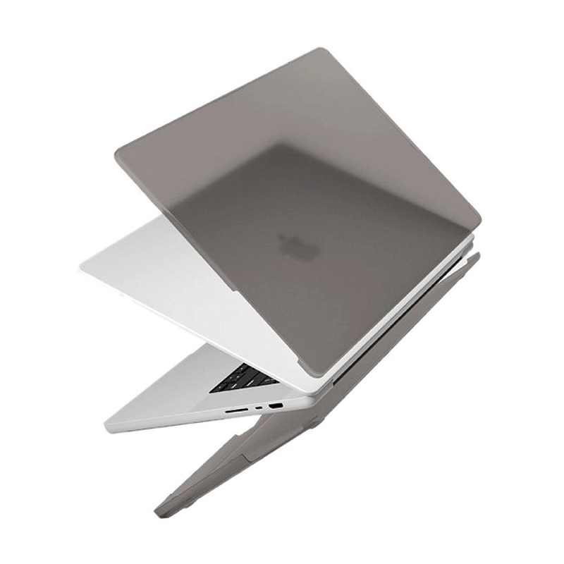 Чехол Uniq CLARO для MacBook Pro 16" (M1/M2/M3 MAX & PRO) (2021-2024), цвет матовый серый (Matte Grey)