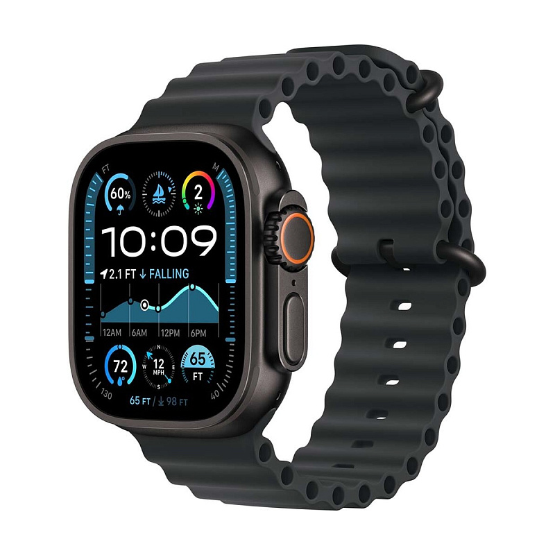 Умные часы Apple Watch Ultra 2 New 49mm Titanium Case Black with Black Ocean Band One Size