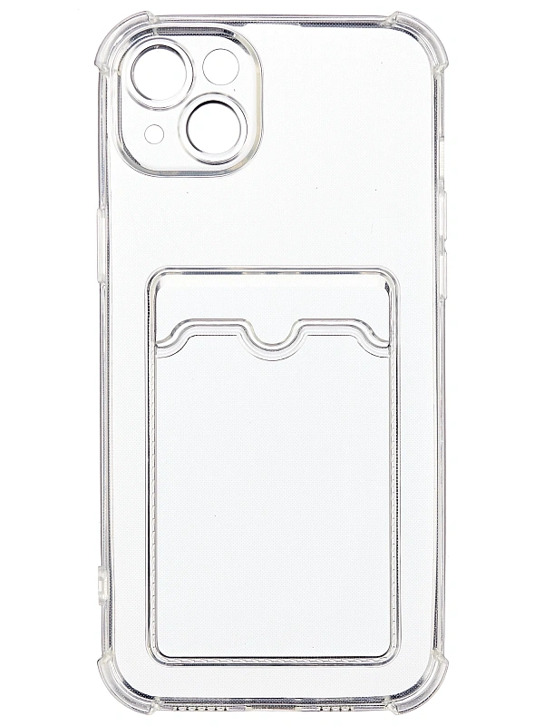 Силиконовый чехол Card Case для iPhone 14 Прозрачный