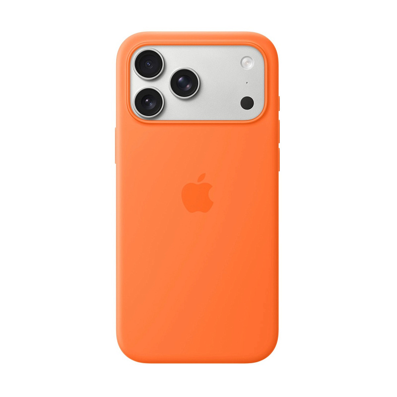 Силиконовый чехол для Apple iPhone 17 Pro Max с MagSafe Orange (Original)