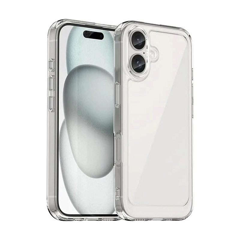 Чехол силиконовый для iPhone 16 Plus Прозрачный