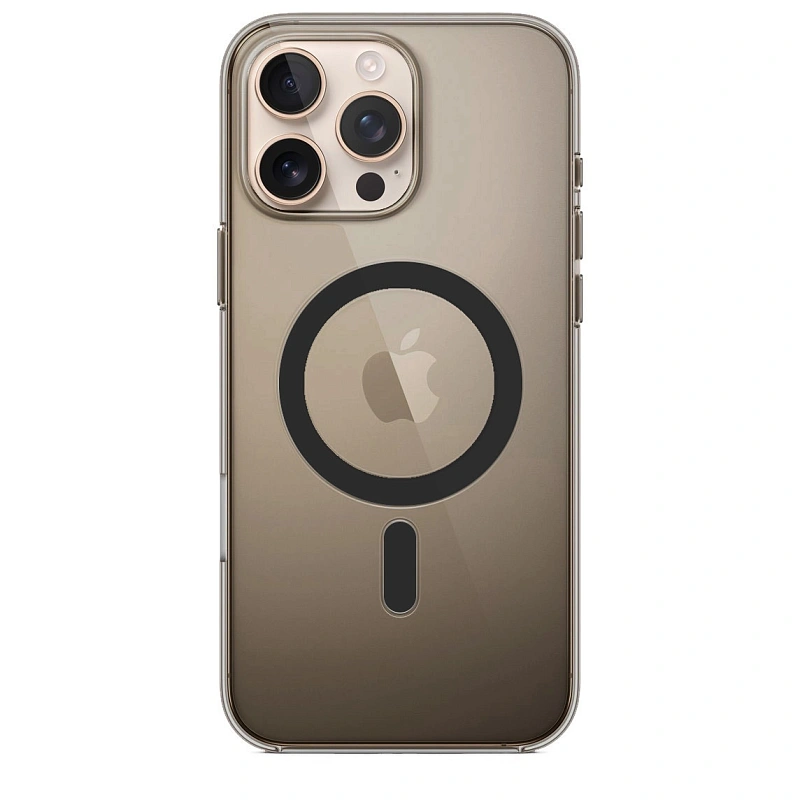 Силиконовый чехол для iPhone 16 Pro Прозрачный Brown