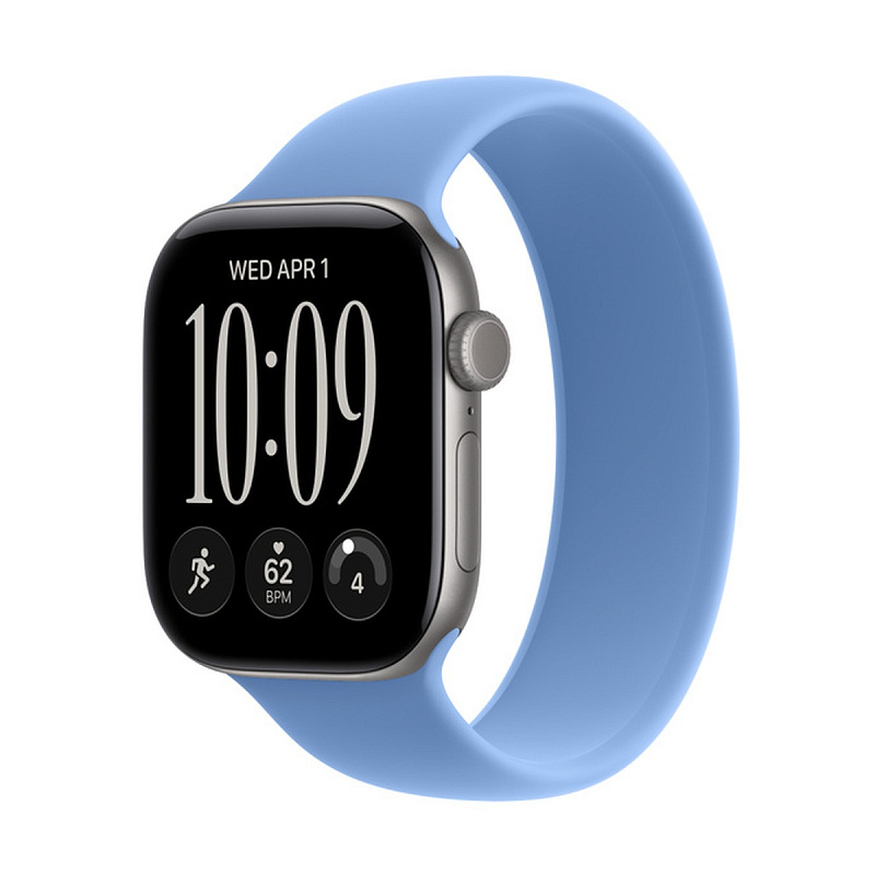 Смарт-часы Apple Watch Series 12 GPS 42mm Space Gray Aluminium, Wildflower Blue Solo Loop