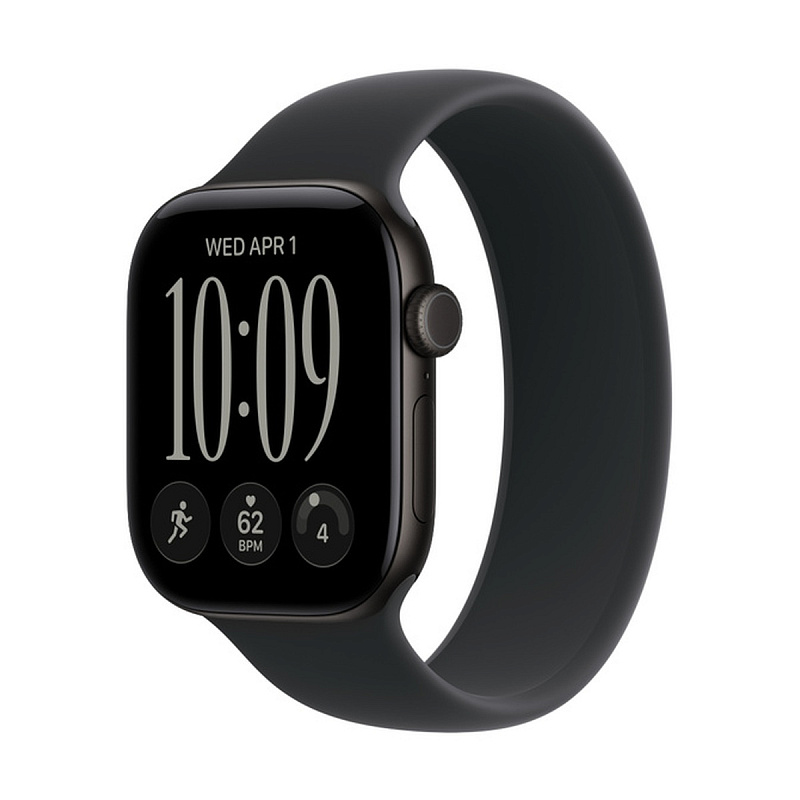 Смарт-часы Apple Watch Series 12 GPS 42mm Black Aluminium, Black Solo Loop