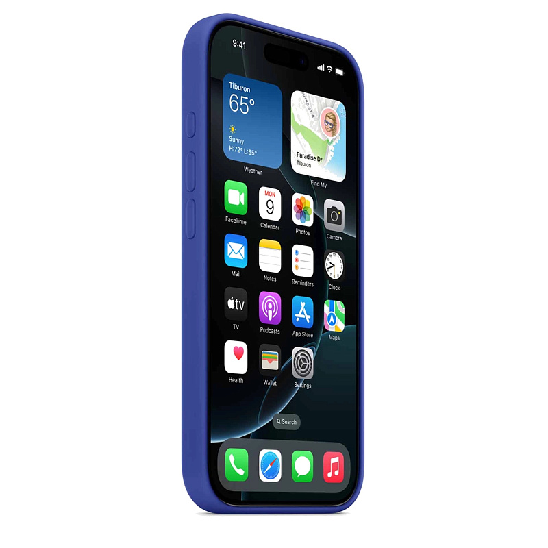 Чехол накладка Silicone Cover Samsung Galaxy S24 Blue