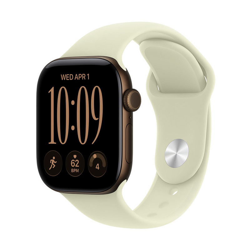 Смарт-часы Apple Watch Series 12 GPS 42mm Dark Bronze Aluminium, Pale Succulent Sport Band, размер M/L