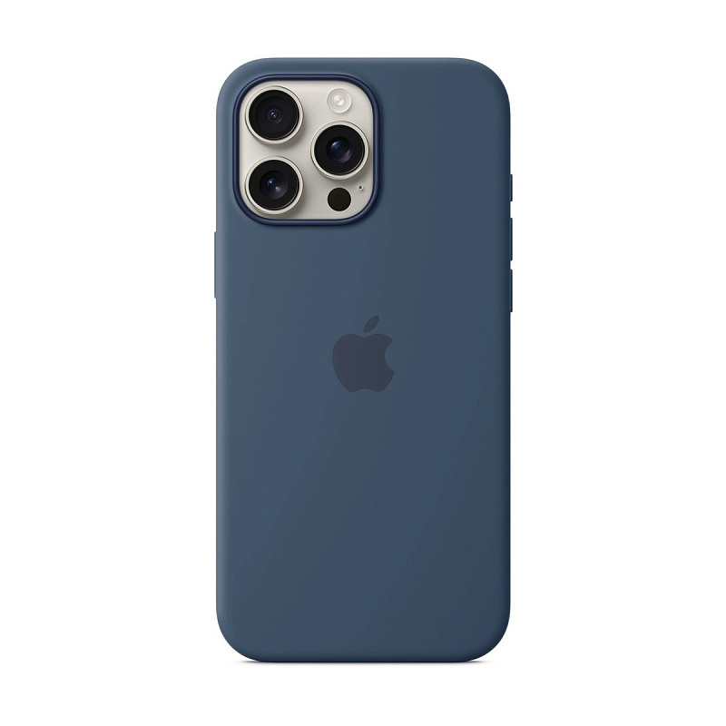 Чехол Silicone Case с MagSafe для iPhone 16 Pro Max Silicone Case с MagSafe Denim