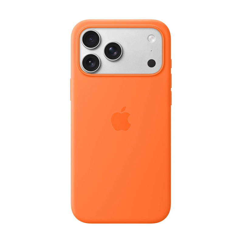 Чехол Silicone Case с MagSafe для iPhone 15 Pro Max Orange Sorbet