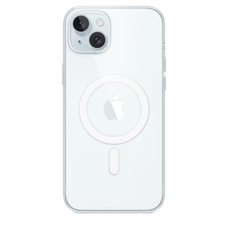Чехол Clear Case с MagSafe для iPhone 15 Plus Прозрачный