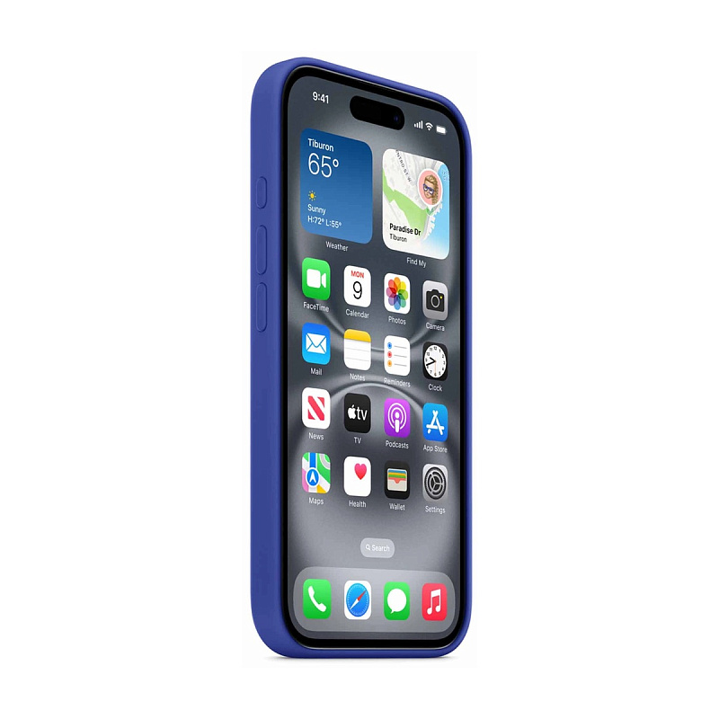 Чехол Silicone Case с MagSafe для iPhone 16 Plus Brilliant blue