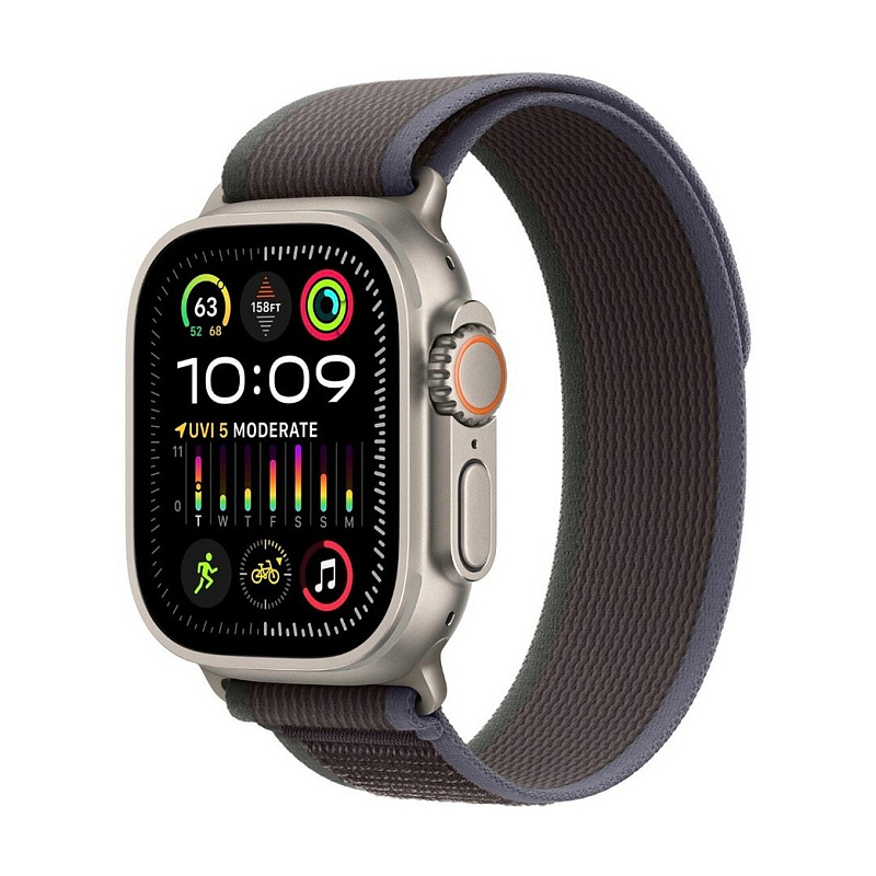 Ремешок для Apple Watch 49mm Blue/Black Trail Loop S/M