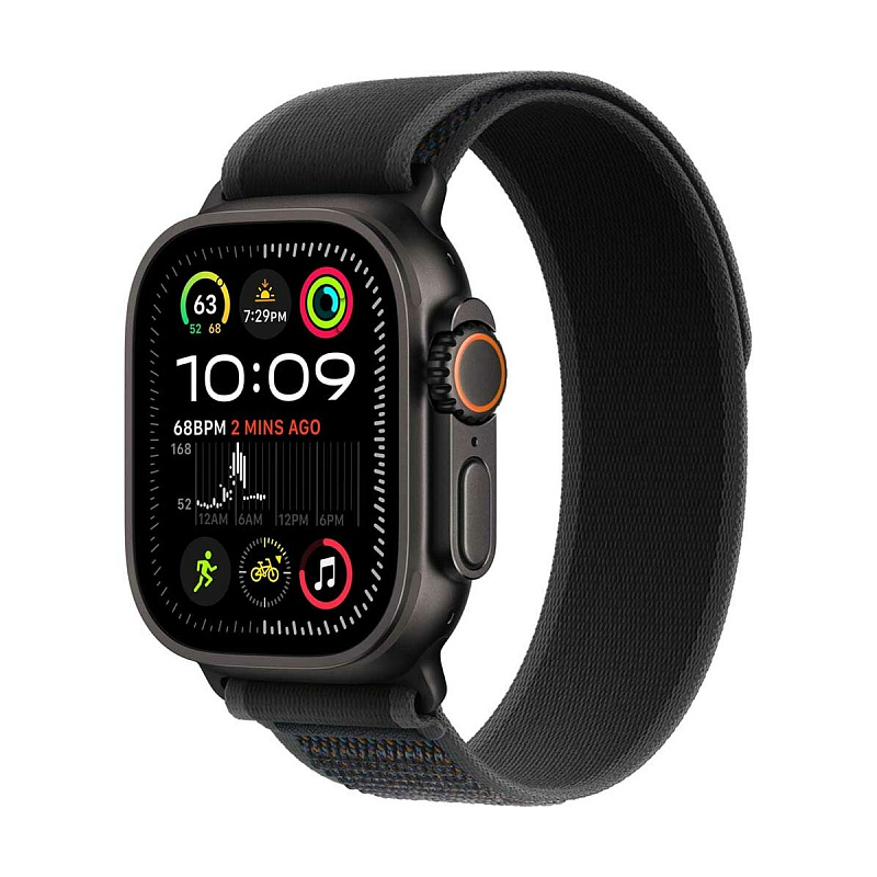 Умные часы Apple Watch Ultra 2 New 49mm Titanium Case Black with Black Trail Loop S/M