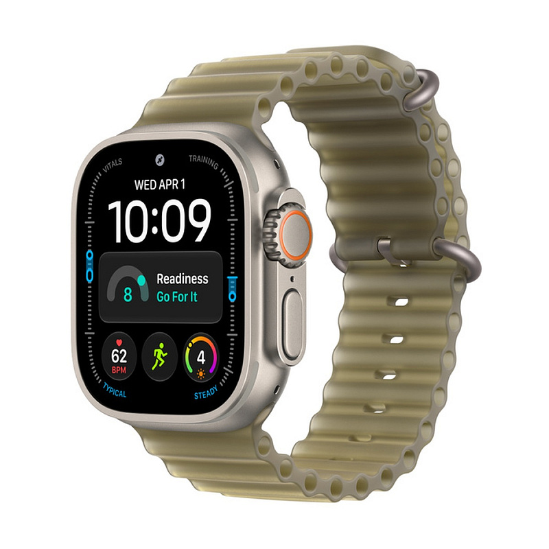 Смарт-часы Apple Watch Ultra 4 GPS + Cellular 49mm Natural Titanium, Translucent Kelp Ocean Band