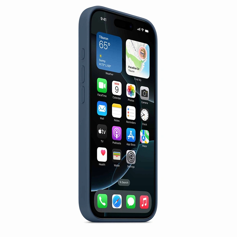Чехол Silicone Case с MagSafe для iPhone 16 Pro Dark