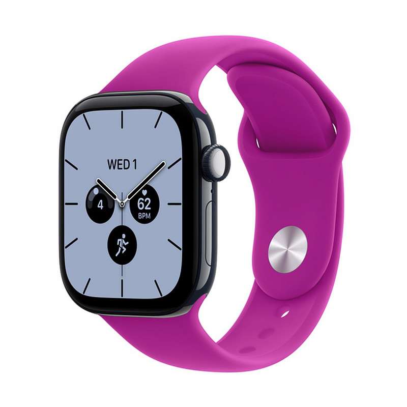 Смарт-часы Apple Watch Series 12 GPS + Cellular 42mm Night Blue Ceramic, Magenta Sport Band, размер S/M