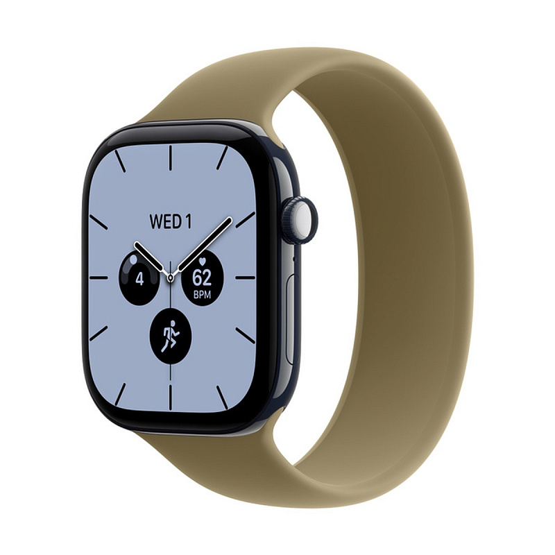 Смарт-часы Apple Watch Series 12 GPS + Cellular 46mm Night Blue Ceramic, Olive Solo Loop