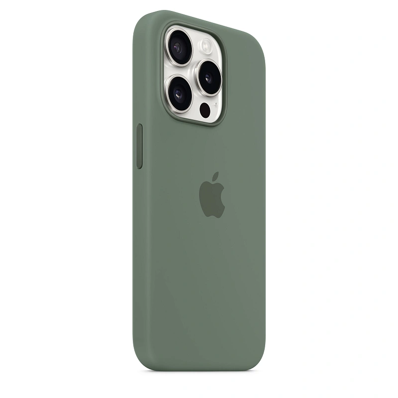 Чехол Silicone Case с MagSafe для iPhone 15 Pro Cypress