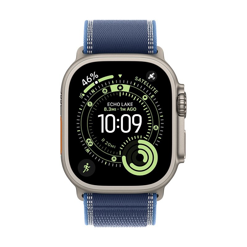 Умные часы Apple Watch Ultra 3, 49 мм, Natural Titanium, ремешок Blue Trail Loop M/L