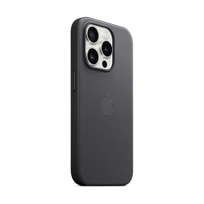 Тканевый чехол iPhone 15 Pro Max FineWoven Case с MagSafe - Black
