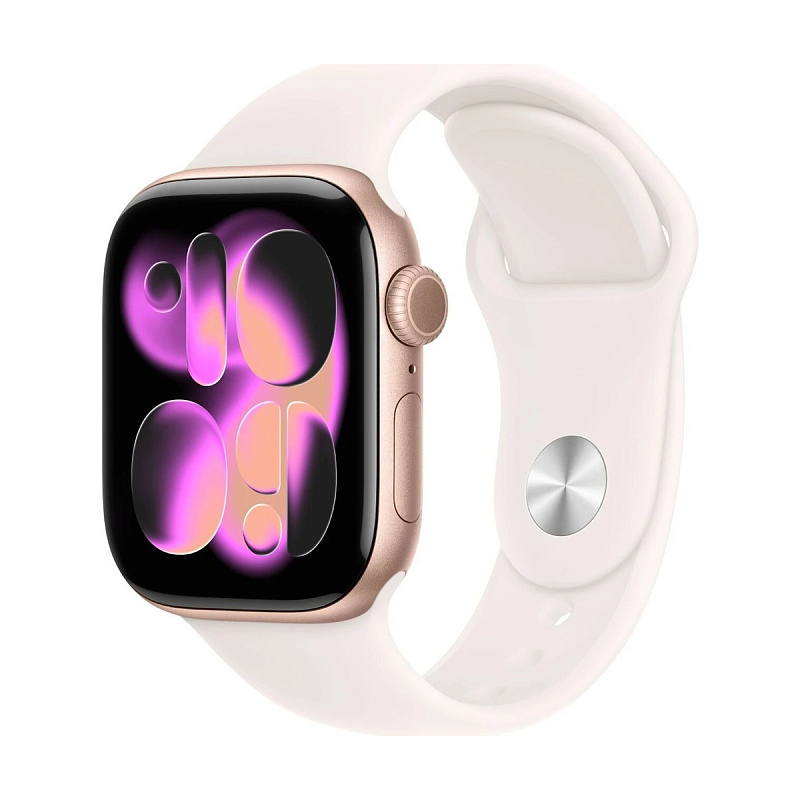 Умные часы Apple Watch Series 11, 42mm, Rose Gold, ремешок Rose Sport Band S/M