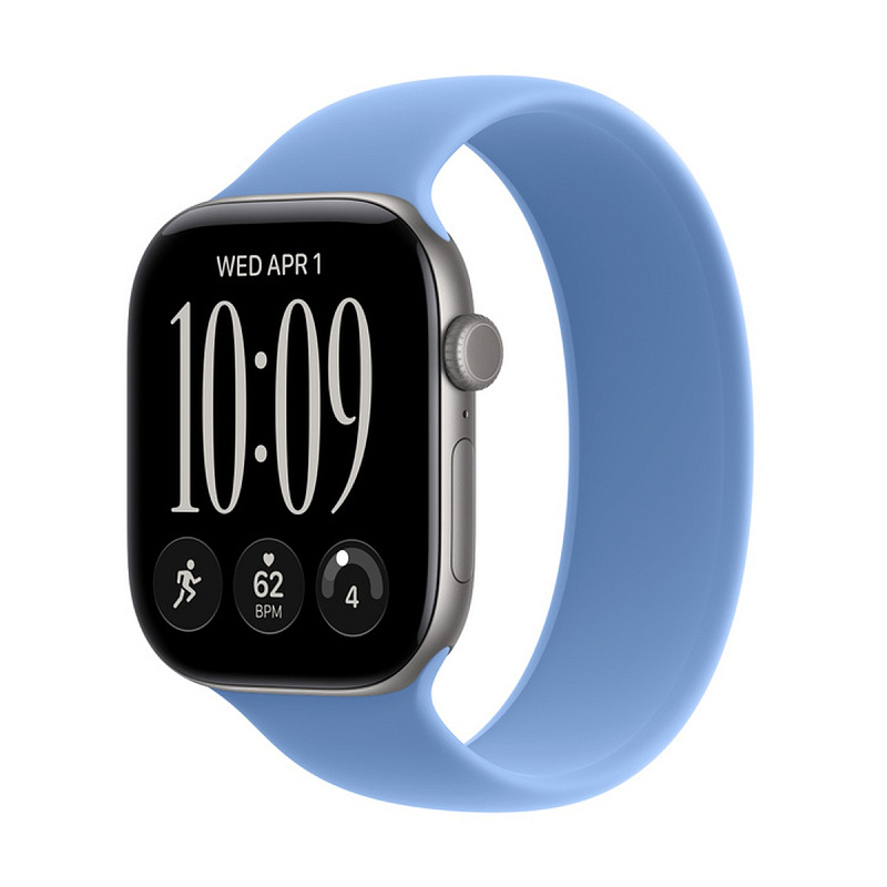 Смарт-часы Apple Watch Series 12 GPS 46mm Space Gray Aluminium, Wildflower Blue Solo Loop