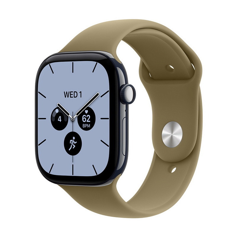 Смарт-часы Apple Watch Series 12 GPS + Cellular 46mm Night Blue Ceramic, Olive Sport Band, размер M/L