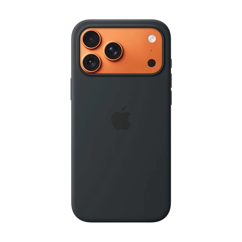 Силиконовый чехол для Apple iPhone 17 Pro Max с MagSafe Black (Original)