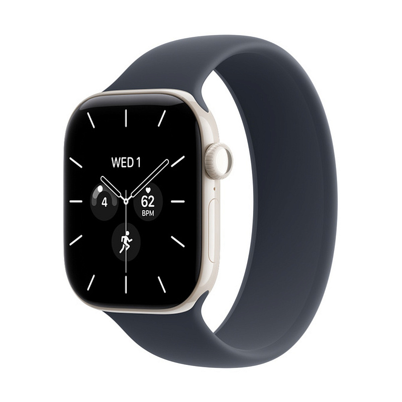 Смарт-часы Apple Watch Series 12 GPS + Cellular 42mm Pearl White Ceramic, Navy Blue Solo Loop