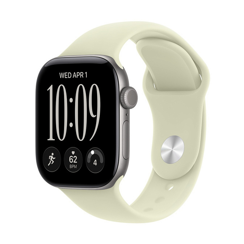 Смарт-часы Apple Watch Series 12 GPS 42mm Space Gray Aluminium, Pale Succulent Sport Band, размер S/M