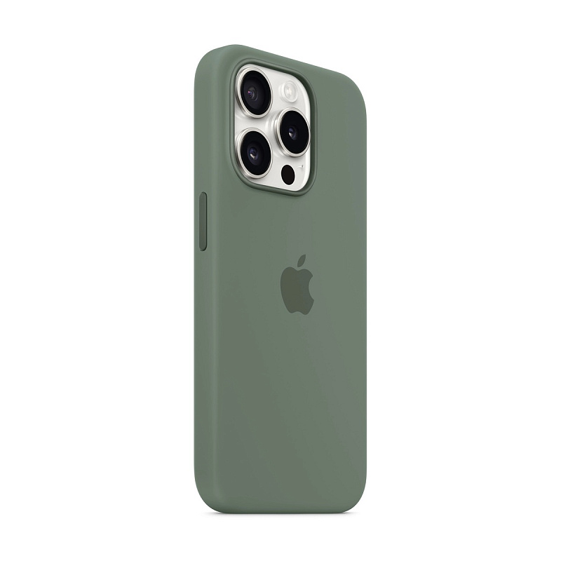Чехол Silicone Case с MagSafe для iPhone 15 Pro Cypress