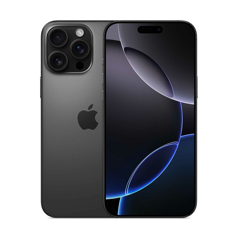 Смартфон Apple iPhone 16 Pro Max 256Gb SIM+eSIM Black Titanium (Черный) Global