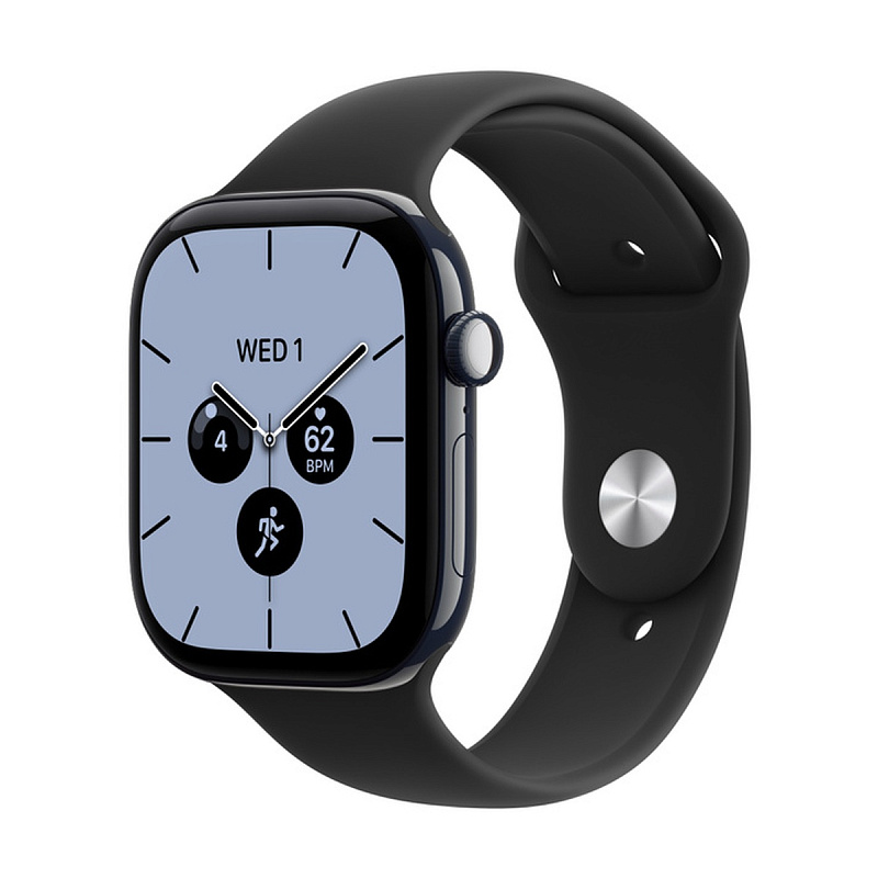 Смарт-часы Apple Watch Series 12 GPS + Cellular 46mm Night Blue Ceramic, Black Sport Band, размер XL