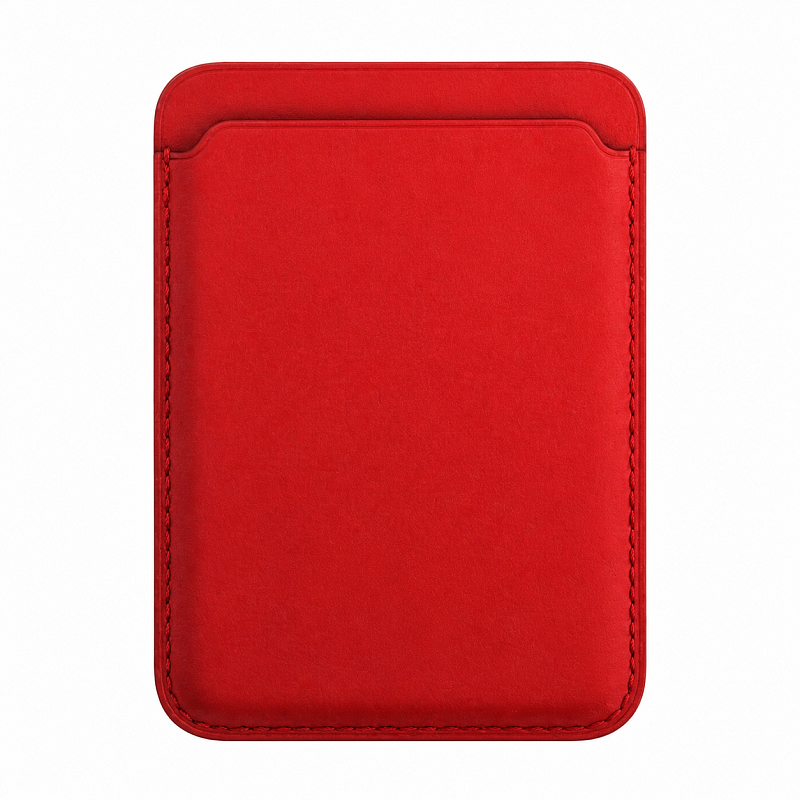 Картхолдер для iPhone Leather Wallet с MagSafe Красный