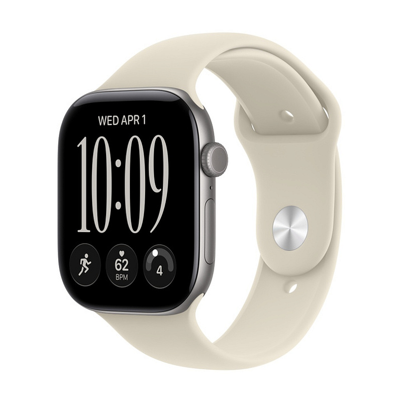 Смарт-часы Apple Watch Series 12 GPS 46mm Space Gray Aluminium, Sand Sport Band, размер S/M