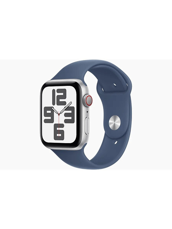 Watch SE 2022 44 мм Silver с Denim Sport M/L